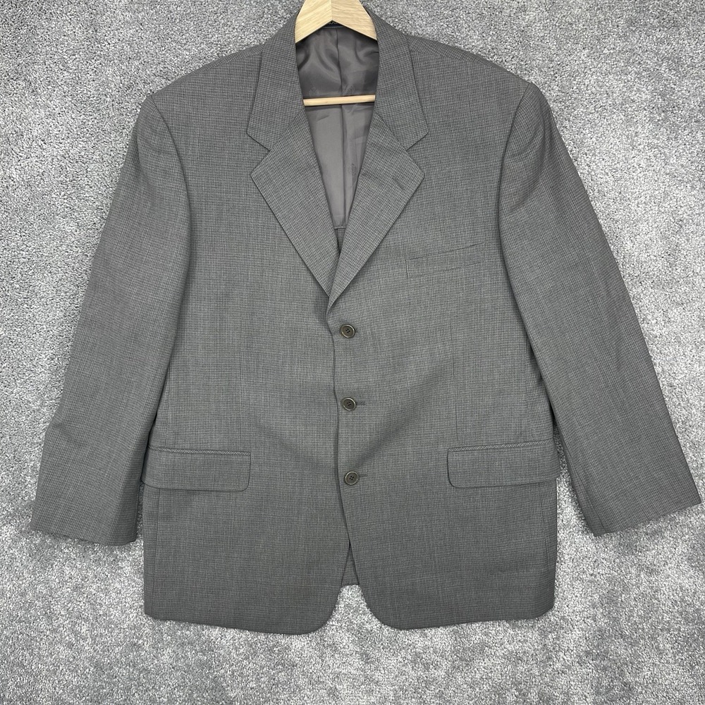Rogatis Blazer Mens 41S Gray Loro Piana 3 Button Jacket Coat